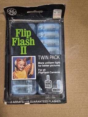 GE Flip Flash II Twin Pack Replacement Flash Arrays - Blue